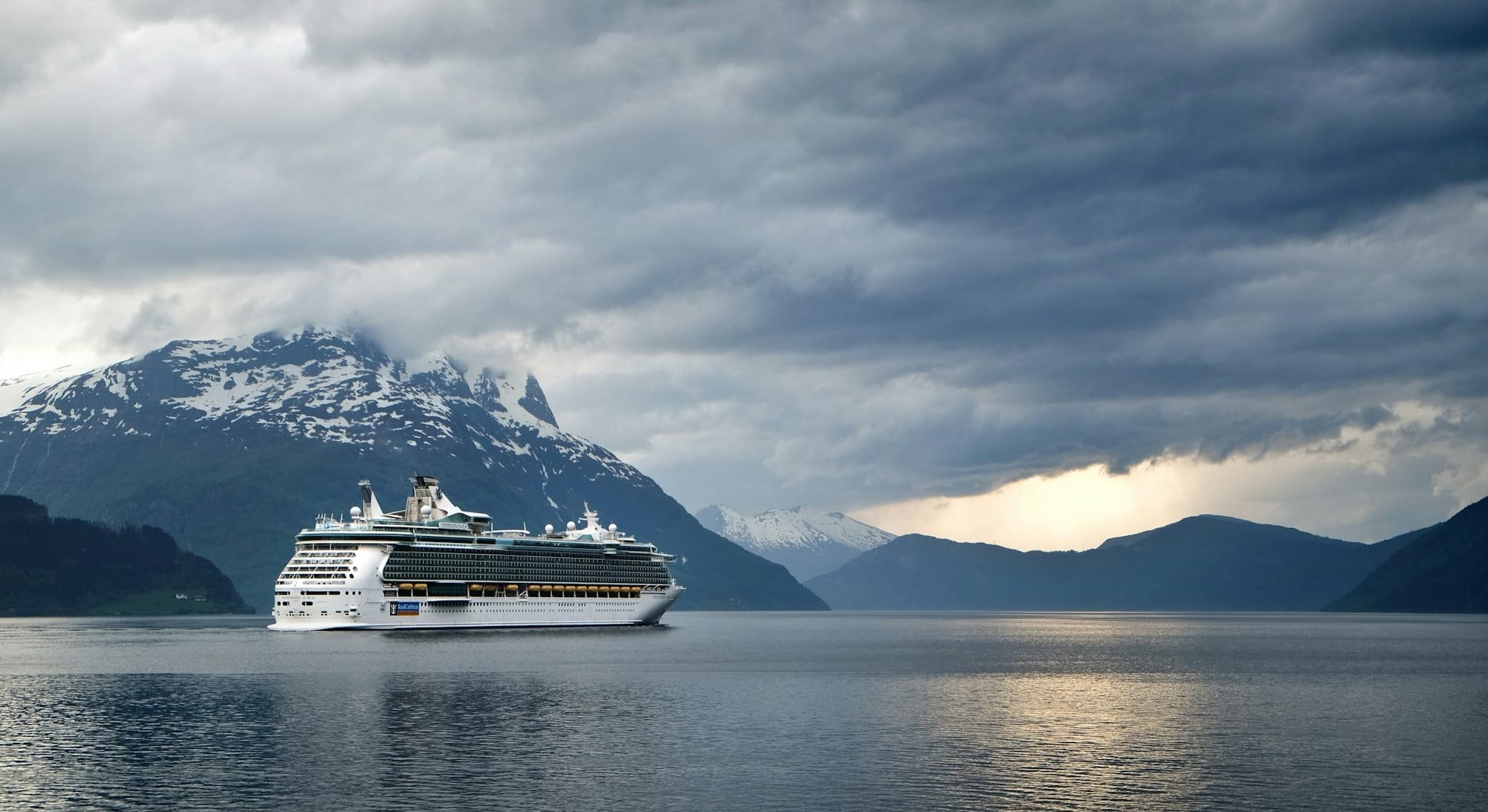 white and gray cruise ship on body of water